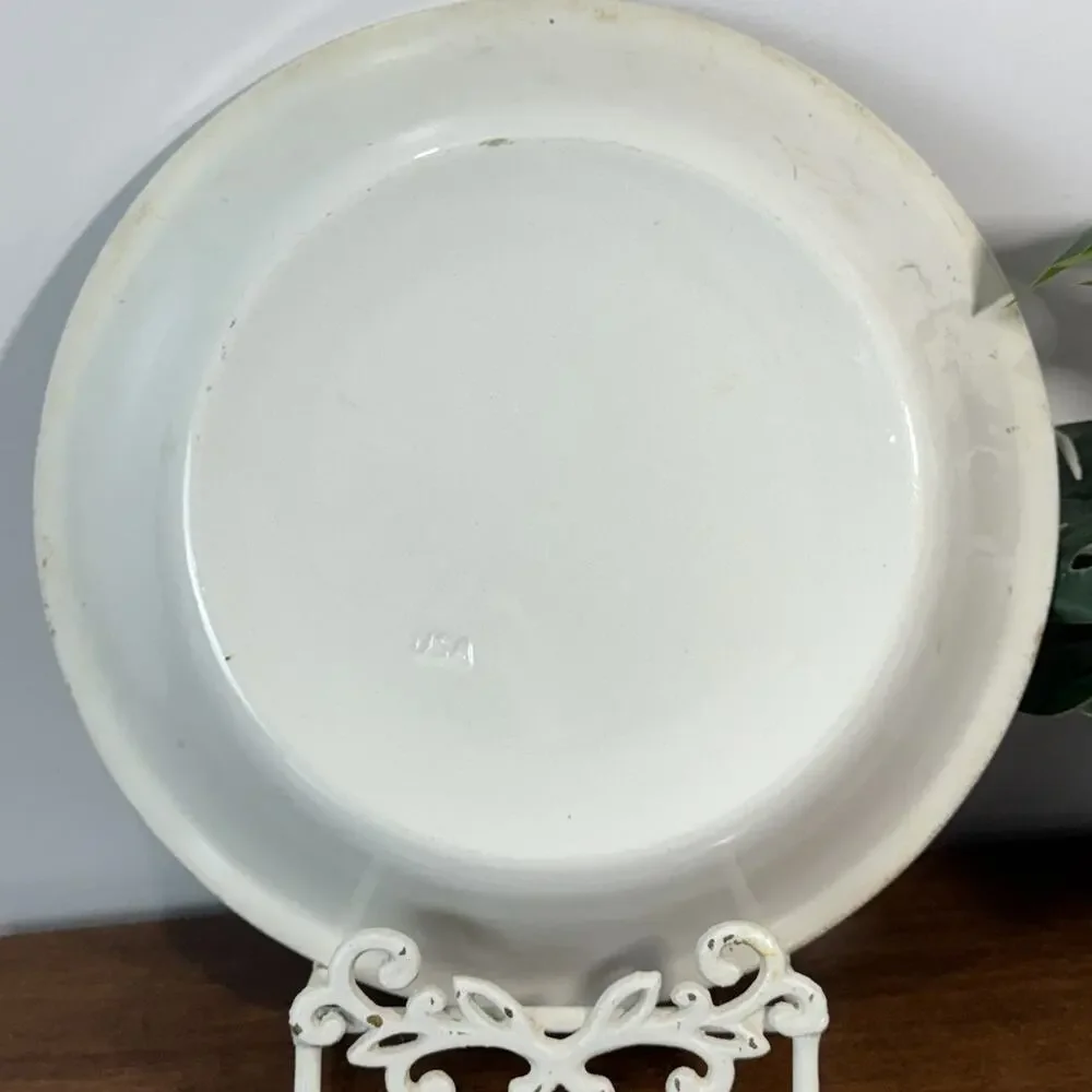 Vintage Lemon Meringue Pie Plate Ceramic Recipe Dish 11